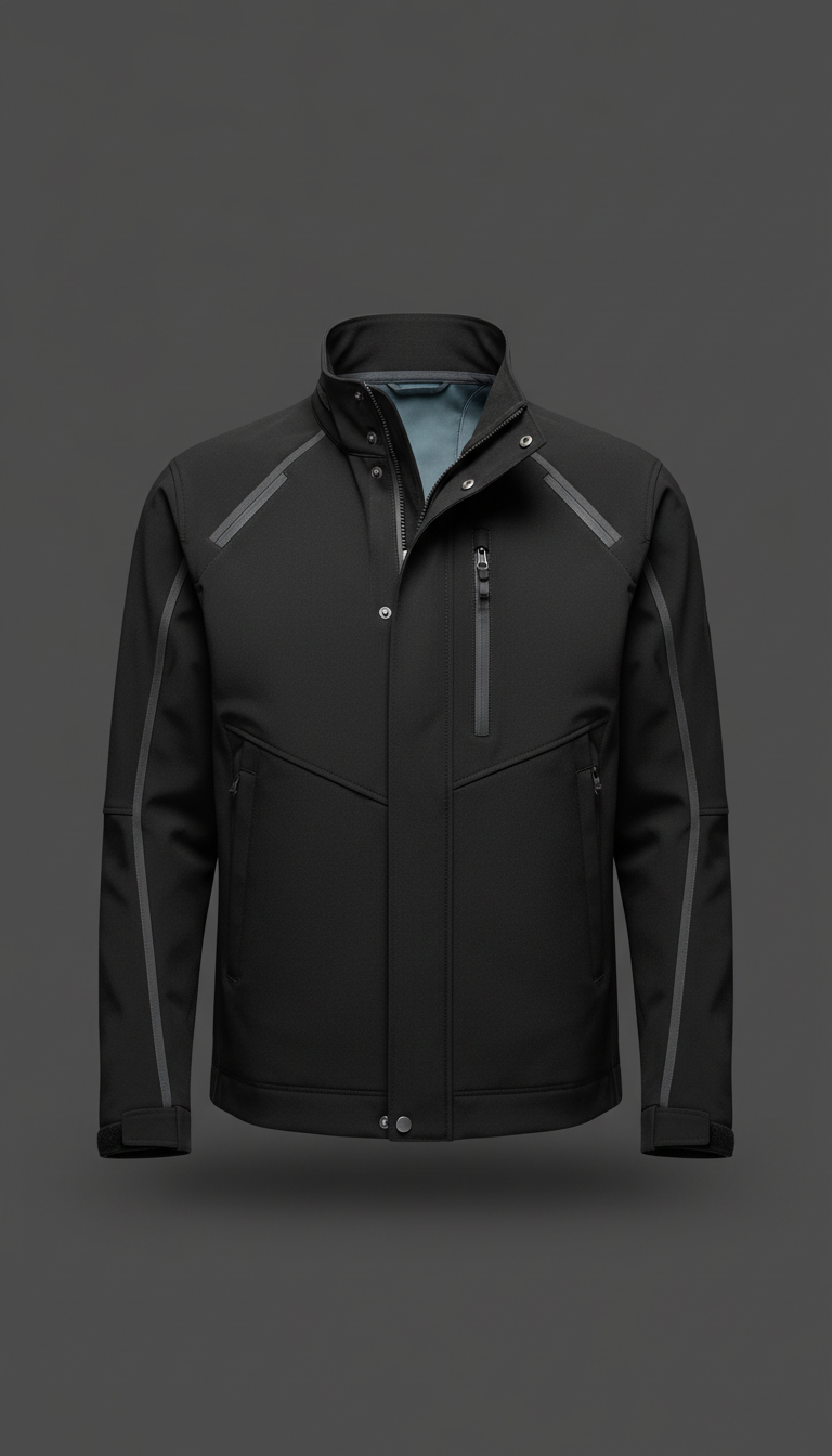 Onyx Black Modular Shell Jacket