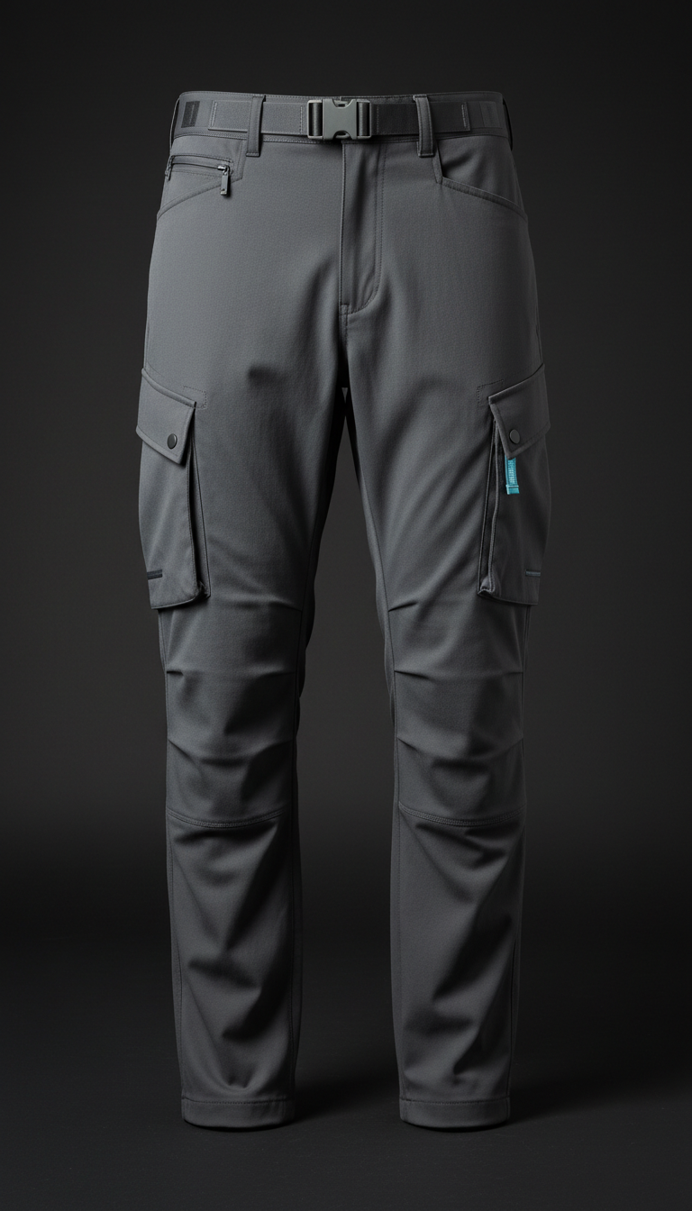 Graphite Gray Cargo Trousers